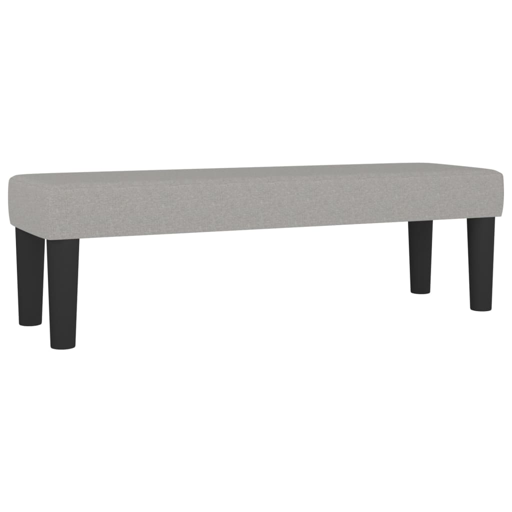 vidaXL Banco 100x30x30 cm tecido cinza-claro