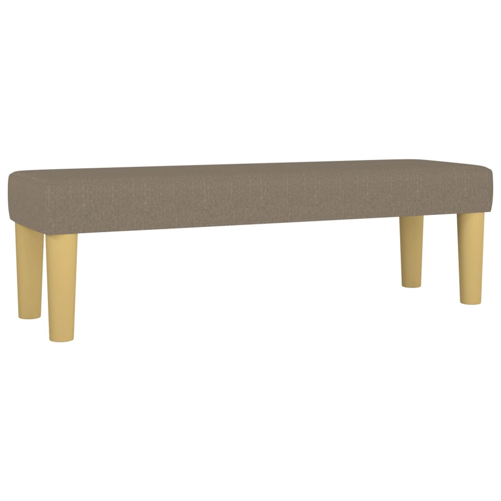 vidaXL Banco 100x30x30 cm tecido castanho-acinzentado