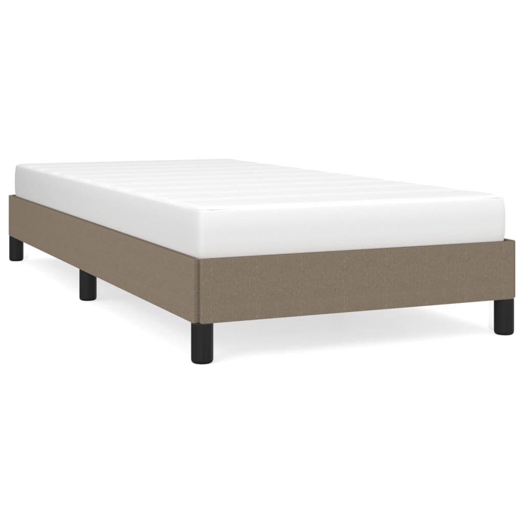 vidaXL Estrutura de cama sem colchão 80x200 cm tecido cinzento