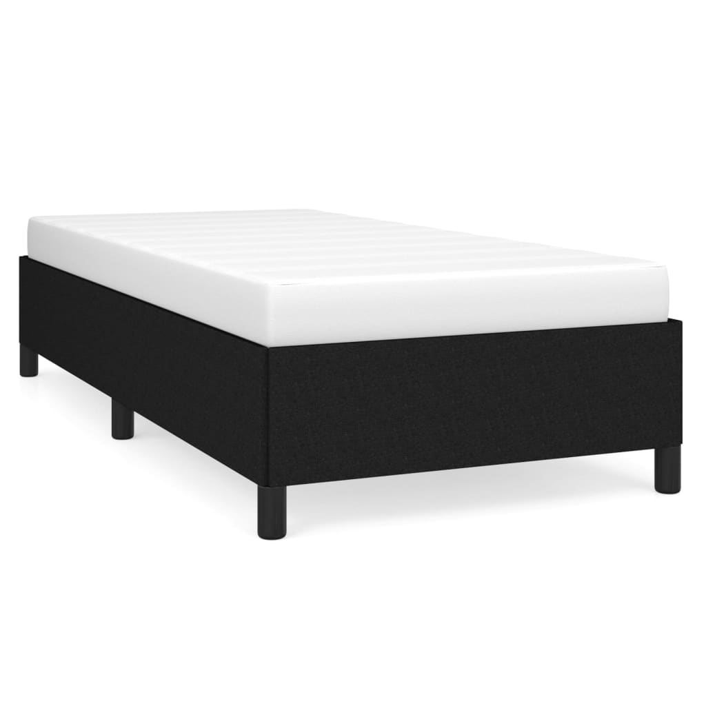 vidaXL Estrutura de cama sem colchão 80x200 cm tecido preto