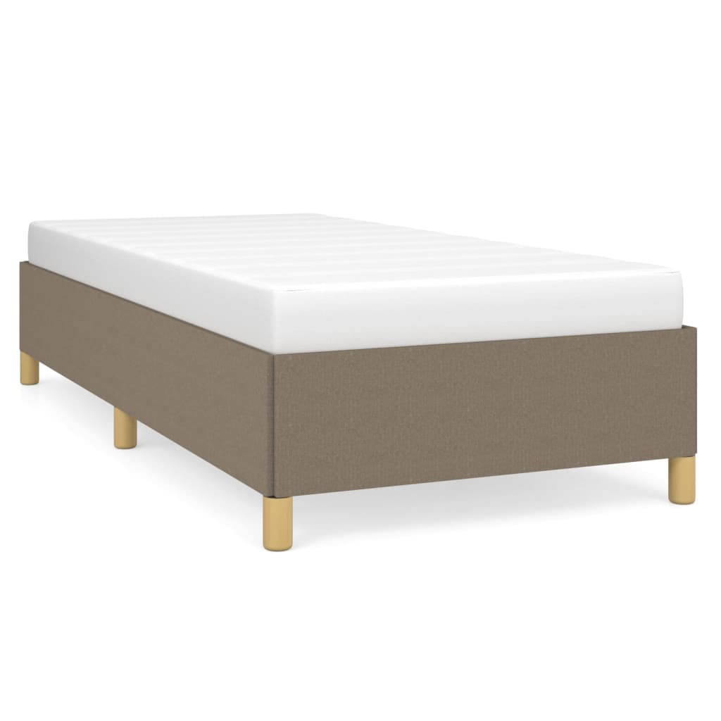 vidaXL Estrutura de cama sem colchão 90x190 cm tecido cinzento