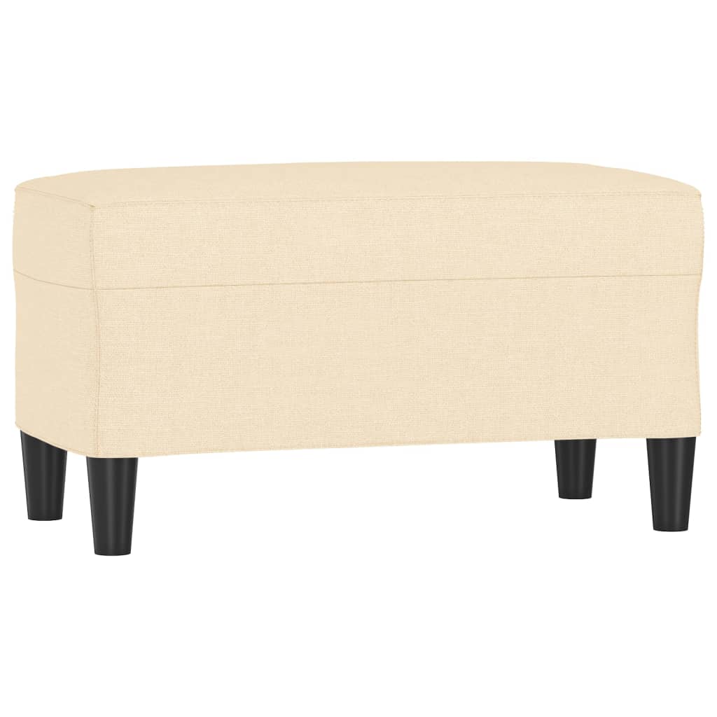 vidaXL Banco 70x35x41 cm tecido cor creme