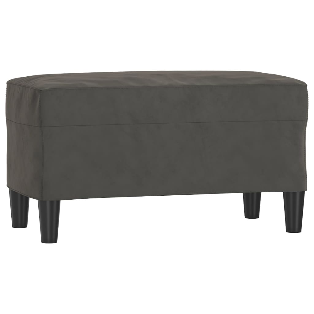 vidaXL Banco 70x35x41 cm veludo cinza-escuro