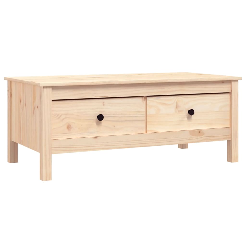 vidaXL Mesa de centro 100x50x40 cm madeira de pinho maciça