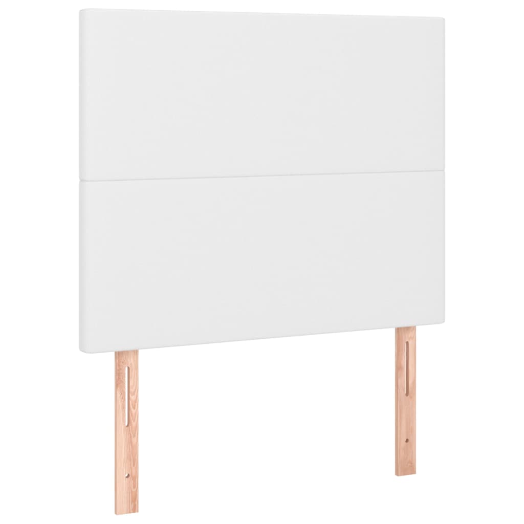 vidaXL Cabeceira Branca 80x5x118/128 cm Couro Sintético