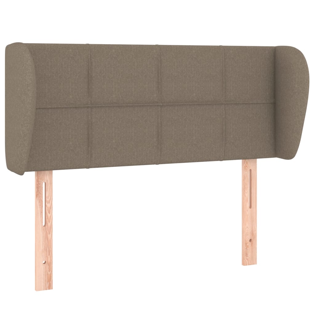 vidaXL Cabeceira cama abas tecido 93x23x78/88 cm cinzento-acastanhado