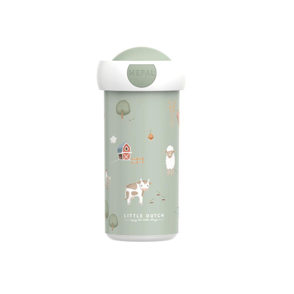 Copo com Tampa Little Dutch Little Farm 300 ml