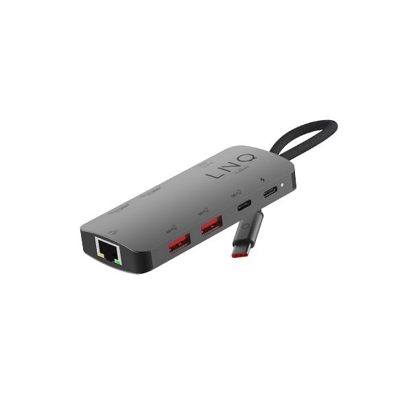 Linq Adaptador HUB USB-C LQ48022 8 em 1 Pro Studio - 8K