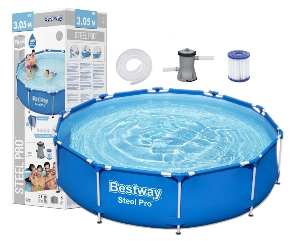 Piscina insuflável Bestway 305x76 cm azul com bomba