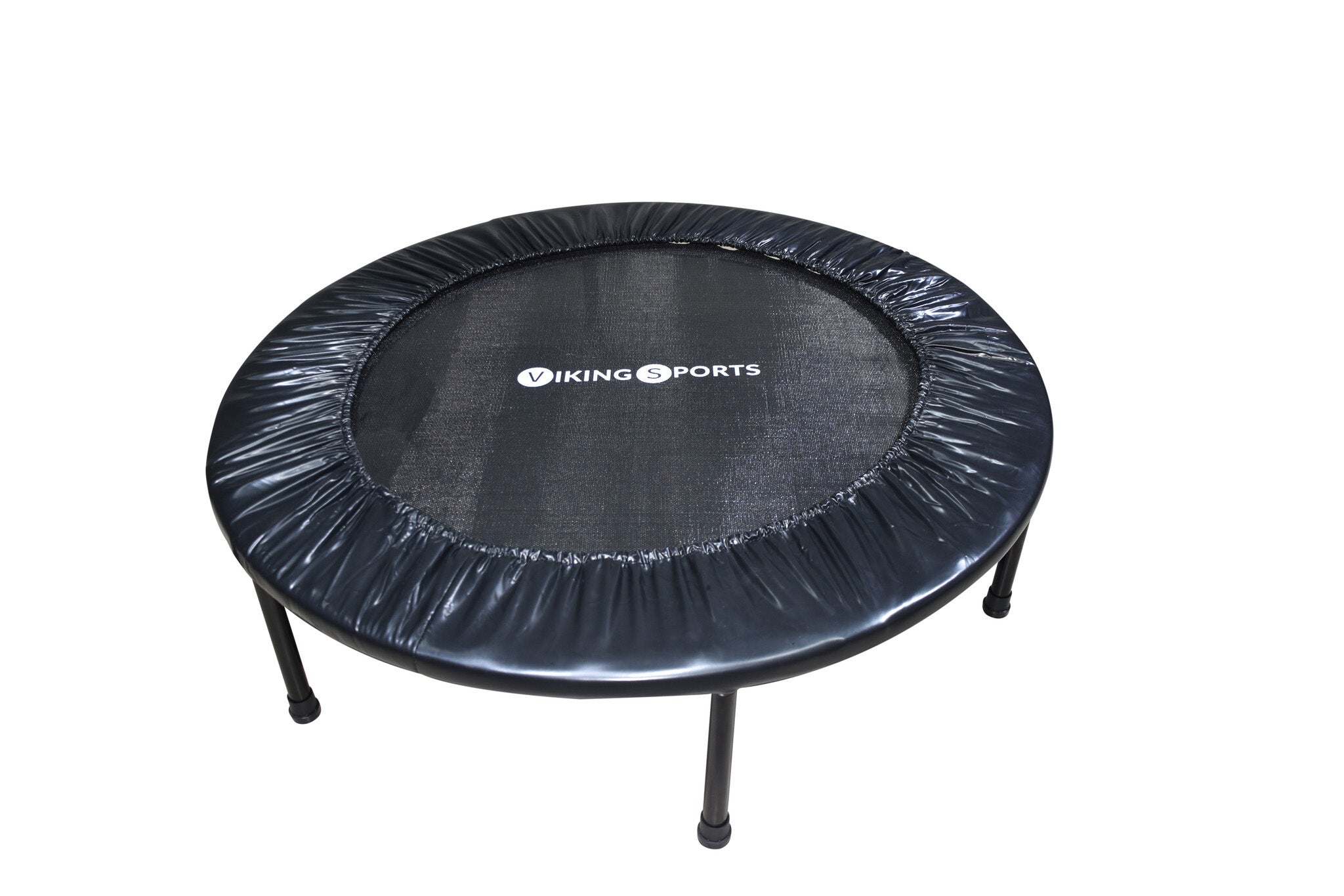 Mini trampolim fitness dobrável Ø101x22,5 cm preto