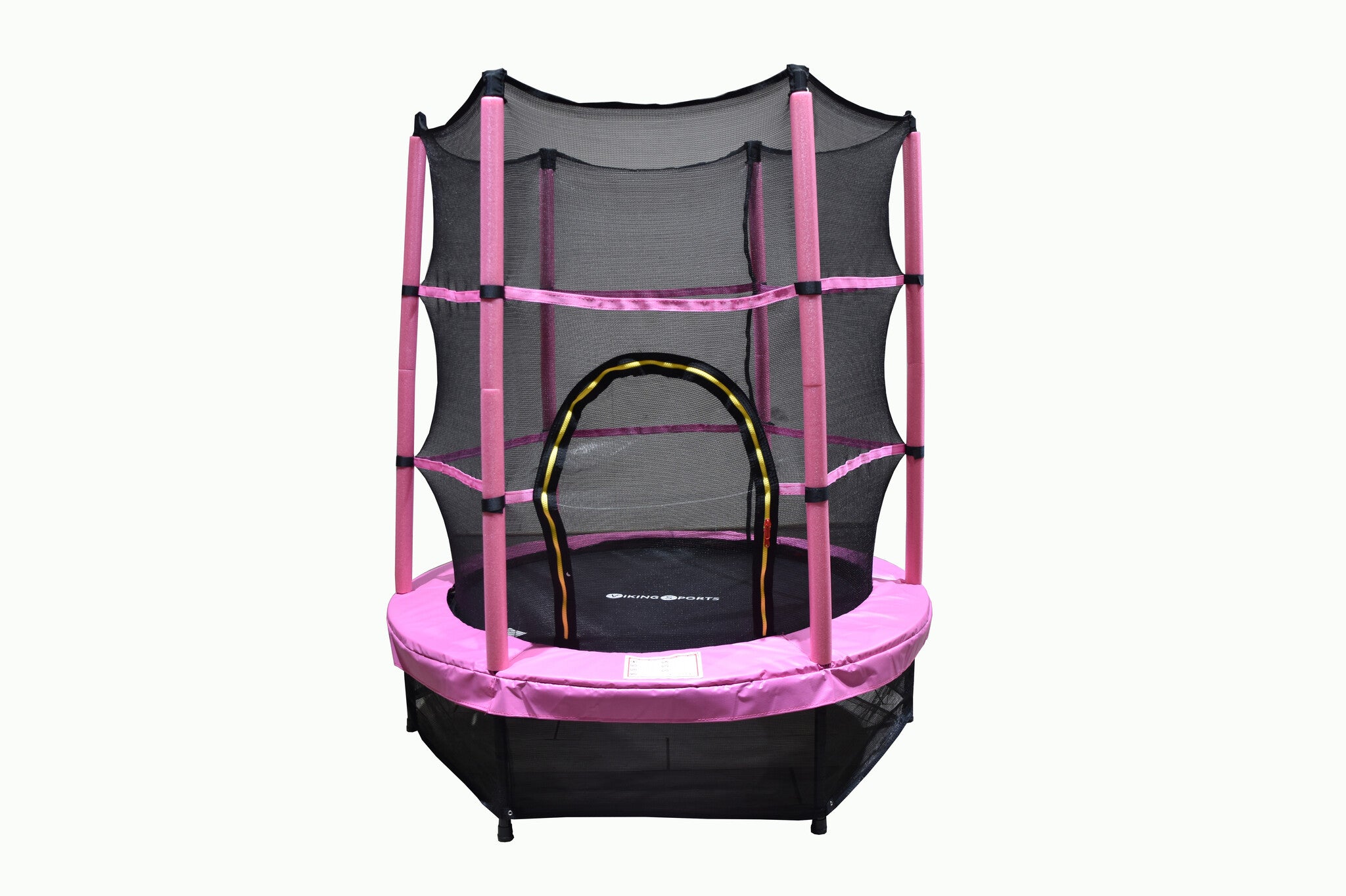 Trampolim 140 cm com rede rosa