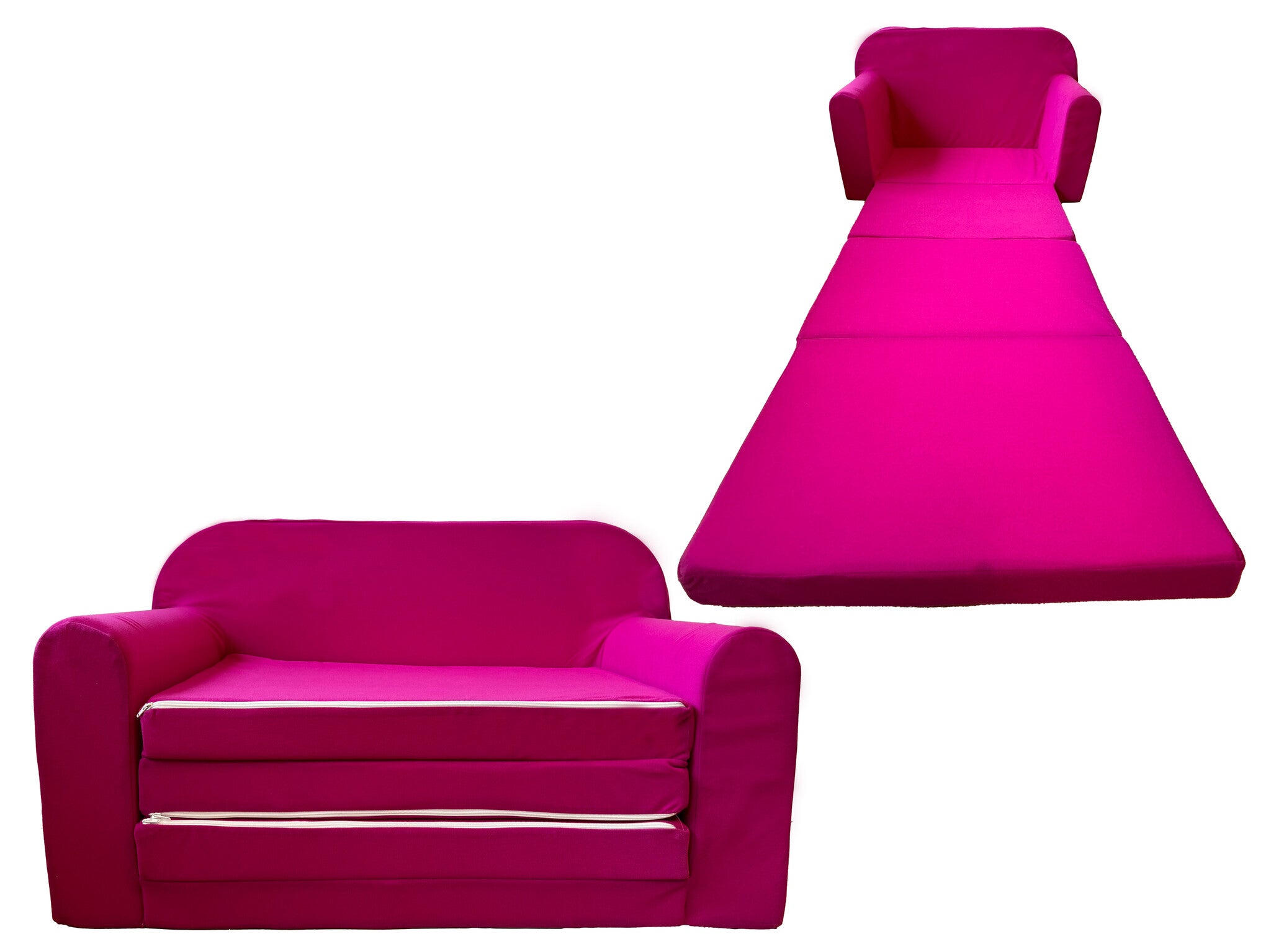 Sofá-cama infantil 170x100 cm rosa