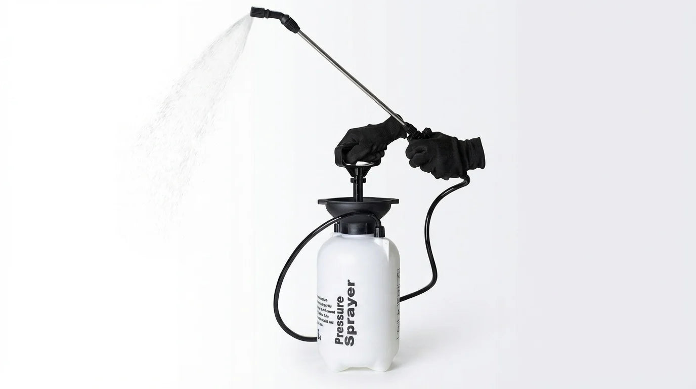 Pulverizador pressão 5 L branco preto