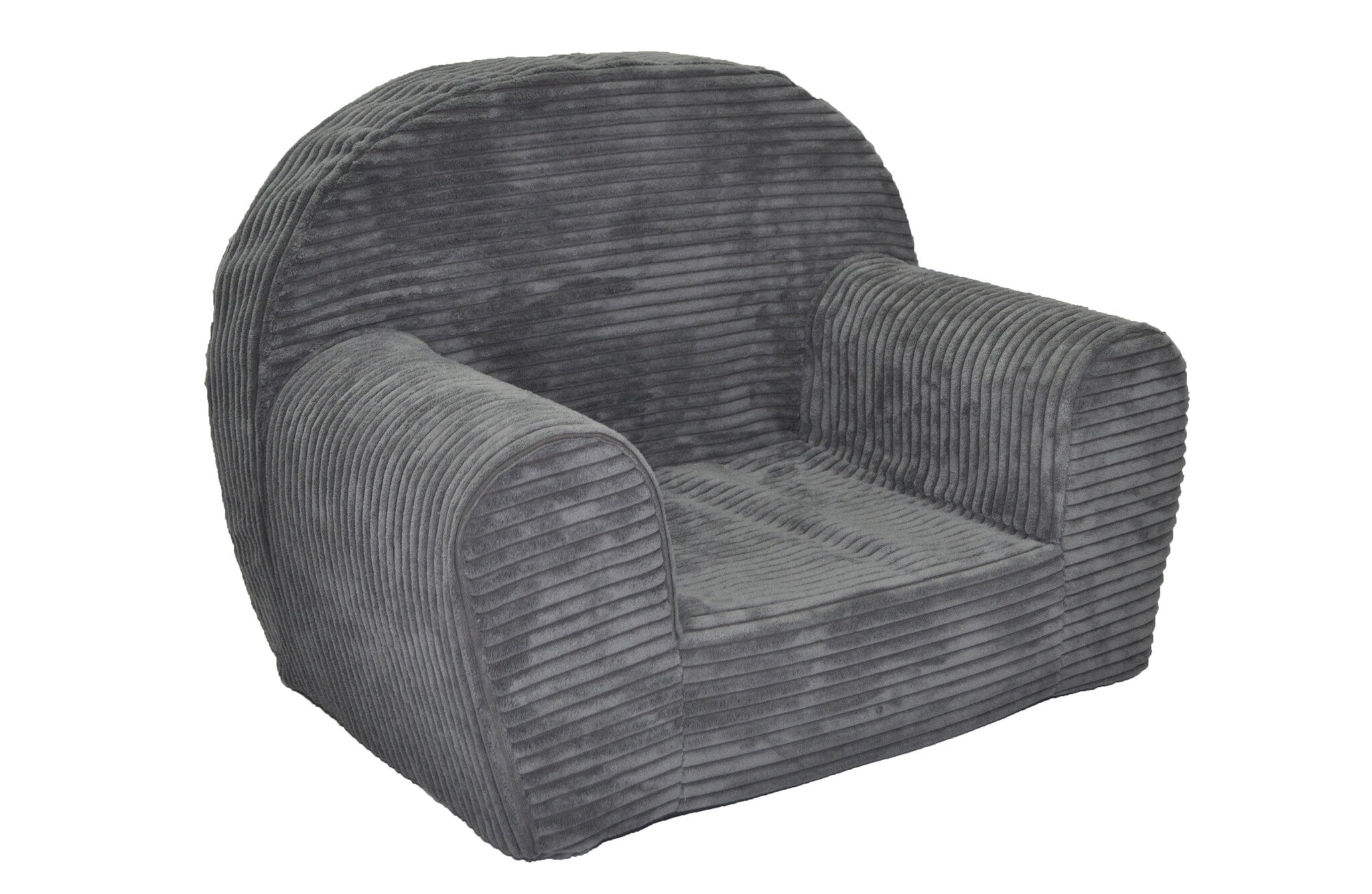 Cadeira infantil LINCOL 60x40x45 cm veludo cotelê cinzento claro