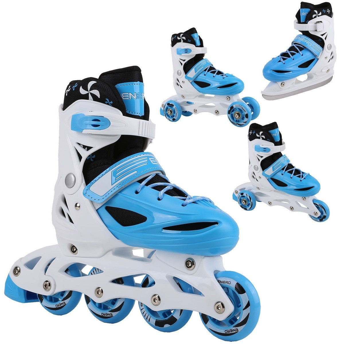 Patins em linha ajustáveis 30-33 azul