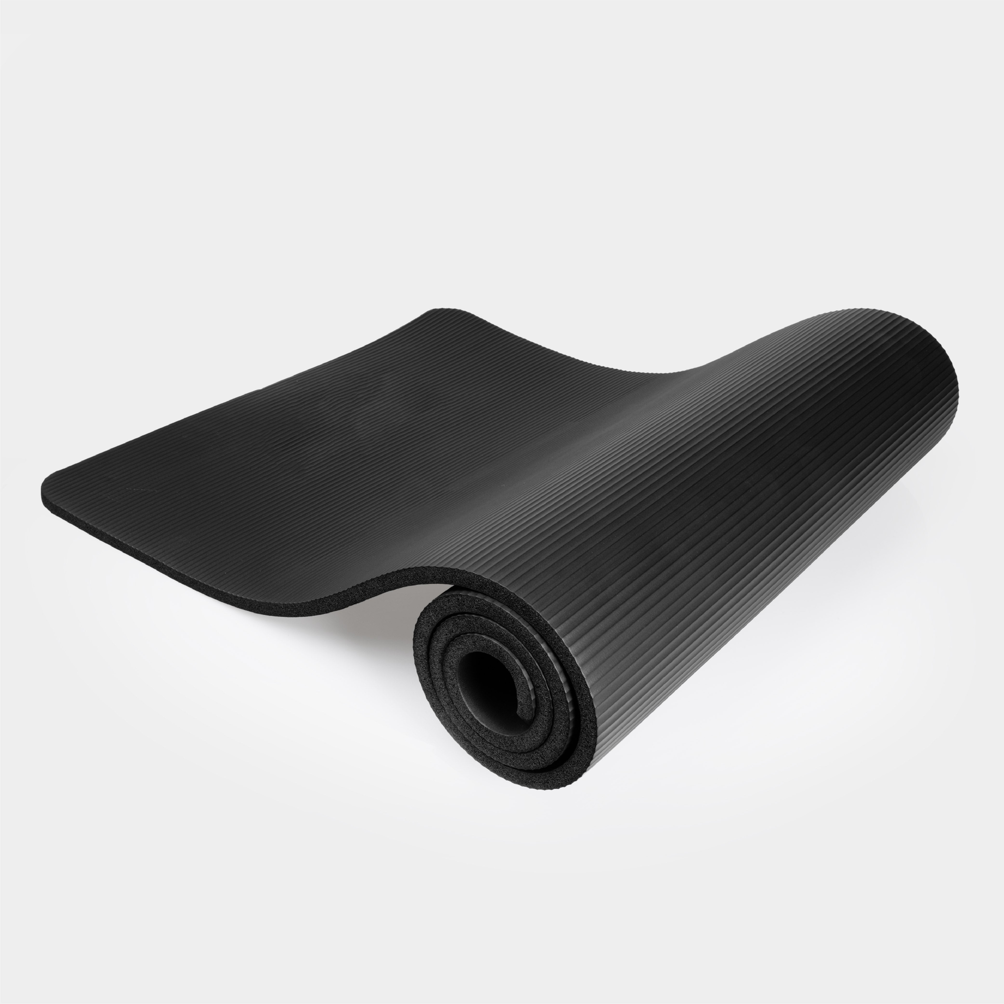 Tapete de yoga 183x60x1,5 cm preto