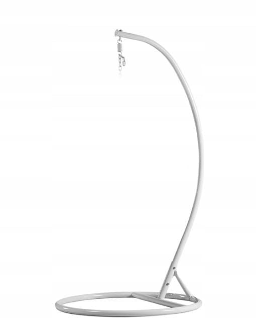 Cadeira suspensa com estrutura Ø 100 cm branca até 125 kg