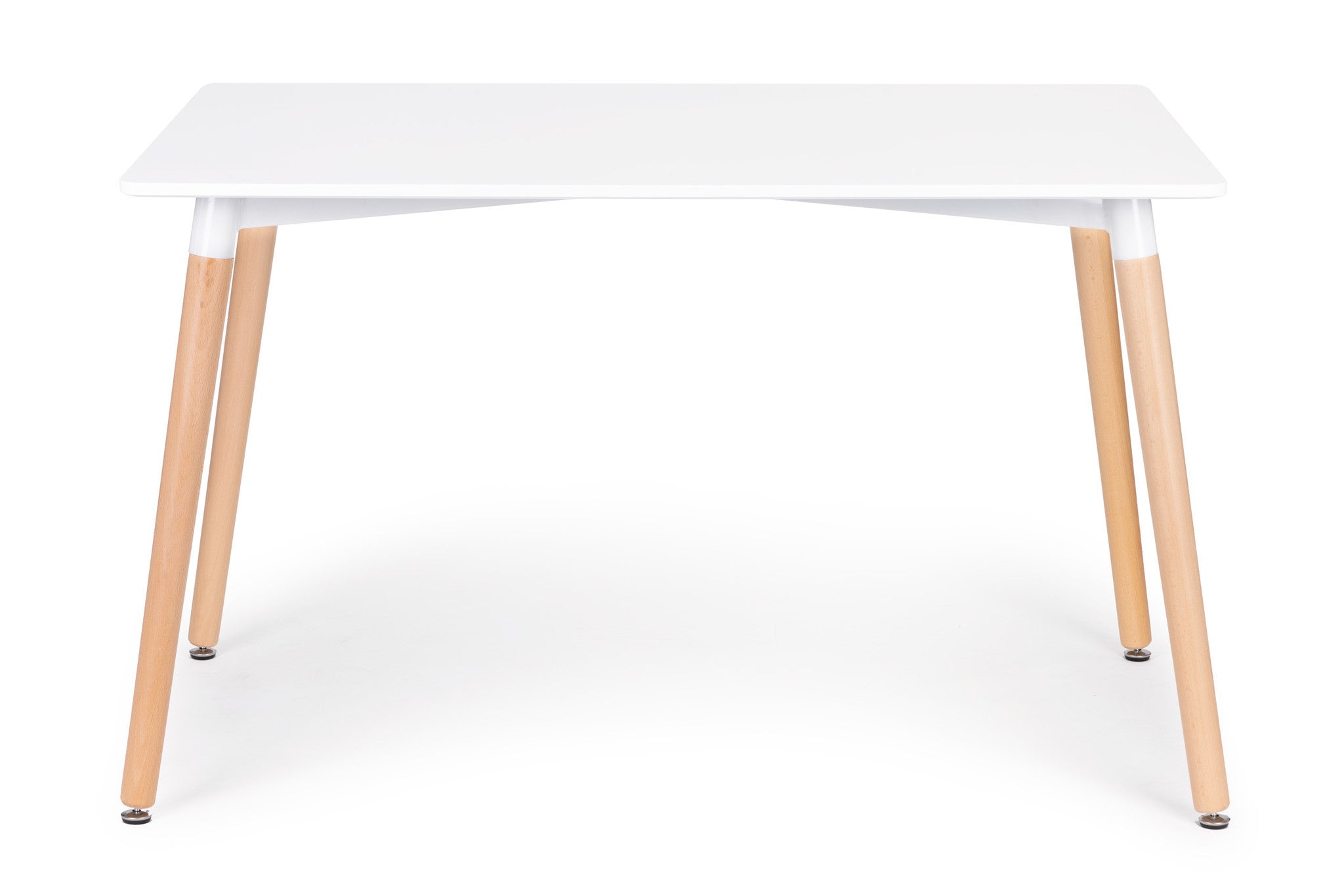 Mesa jantar 120x80 cm estilo escandinavo branco
