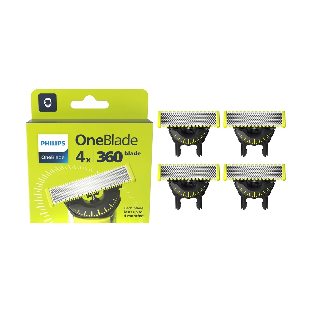 Philips Lamina Recarga Para One Blade QP440/50 4 Unidades