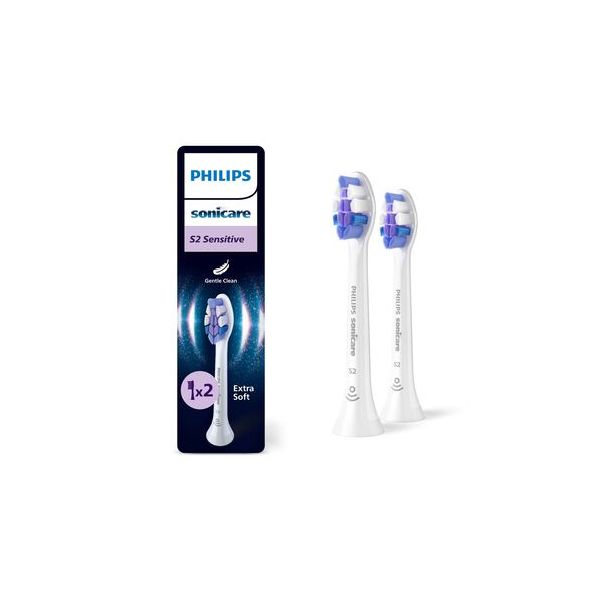 Philips Cabeças de Reposição Sonicare S2 Sensitive HX6052/87 HX6052/10 2 Unidades