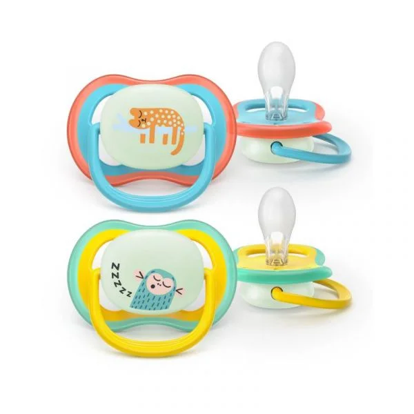 Philips Avent 2 Chupetas Eco UltAir Night 18M+ Azul