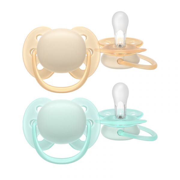 Philips Avent 2 Chupetas Silicone Ultra Macia 0-6 Meses