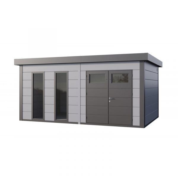 Telluria Abrigo de Jardim Metálico NH11 Cinza Claro 538 x 358 Aço Galvanizado