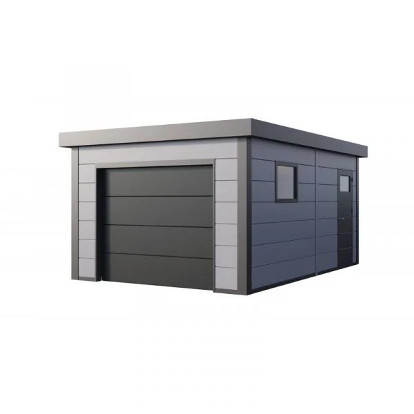 Telluria Garagem Metálica NH1 Cinza Claro 538 x 358 Aço Galvanizado
