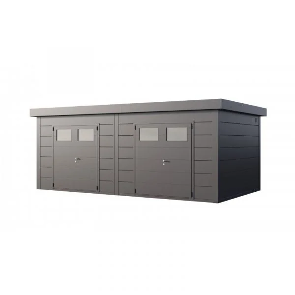 Telluria Abrigo de Jardim Metálico NH12 Antracite 642 x 358 Aço Galvanizado