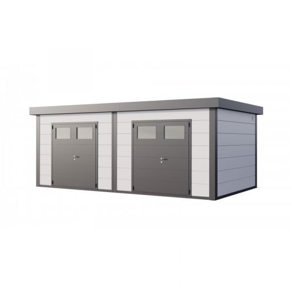 Telluria Abrigo de Jardim Metálico NH12 Branco 642 x 358 Aço Galvanizado