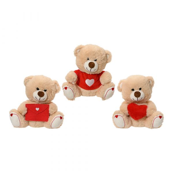EDM São Valentim Urso de Peluche 15cm Sortido