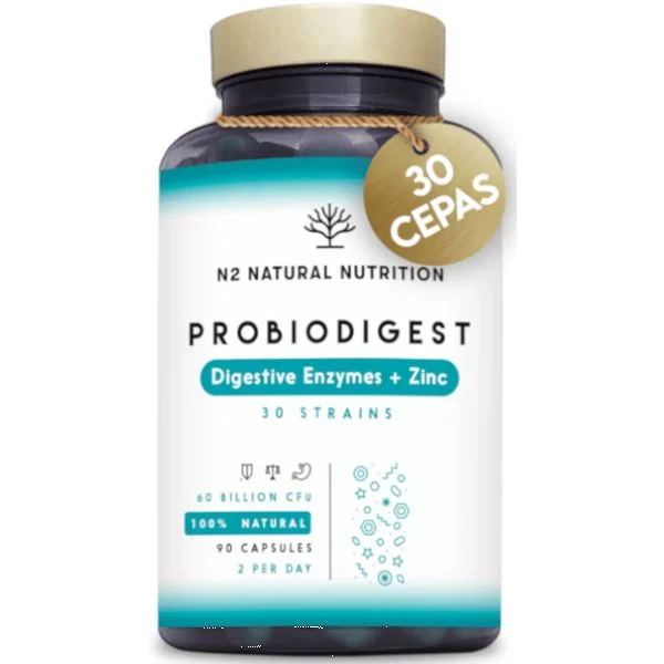 N2 Natural Nutrition Probiodigest 60 Cápsulas Veganas