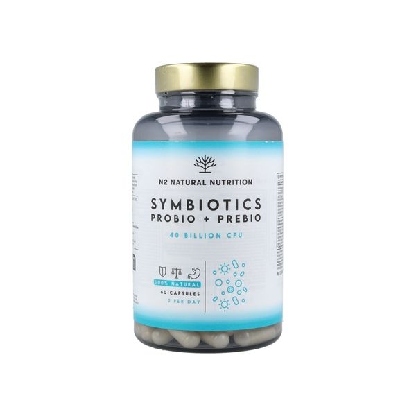 N2 Natural Nutrition Probióticos e Prebióticos Simbióticos 60 Cápsulas