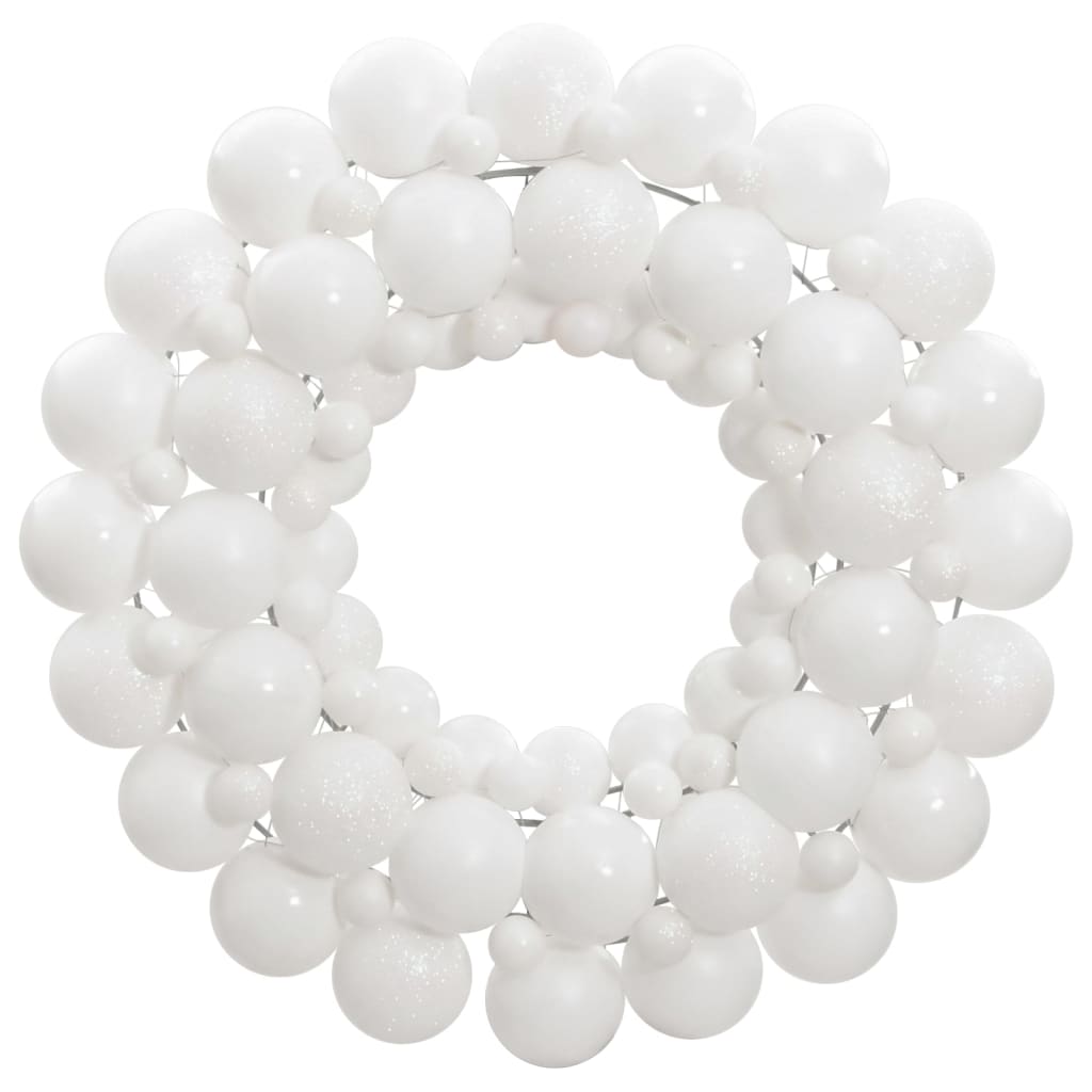 vidaXL Guirlanda de Natal 45 cm poliestireno branco