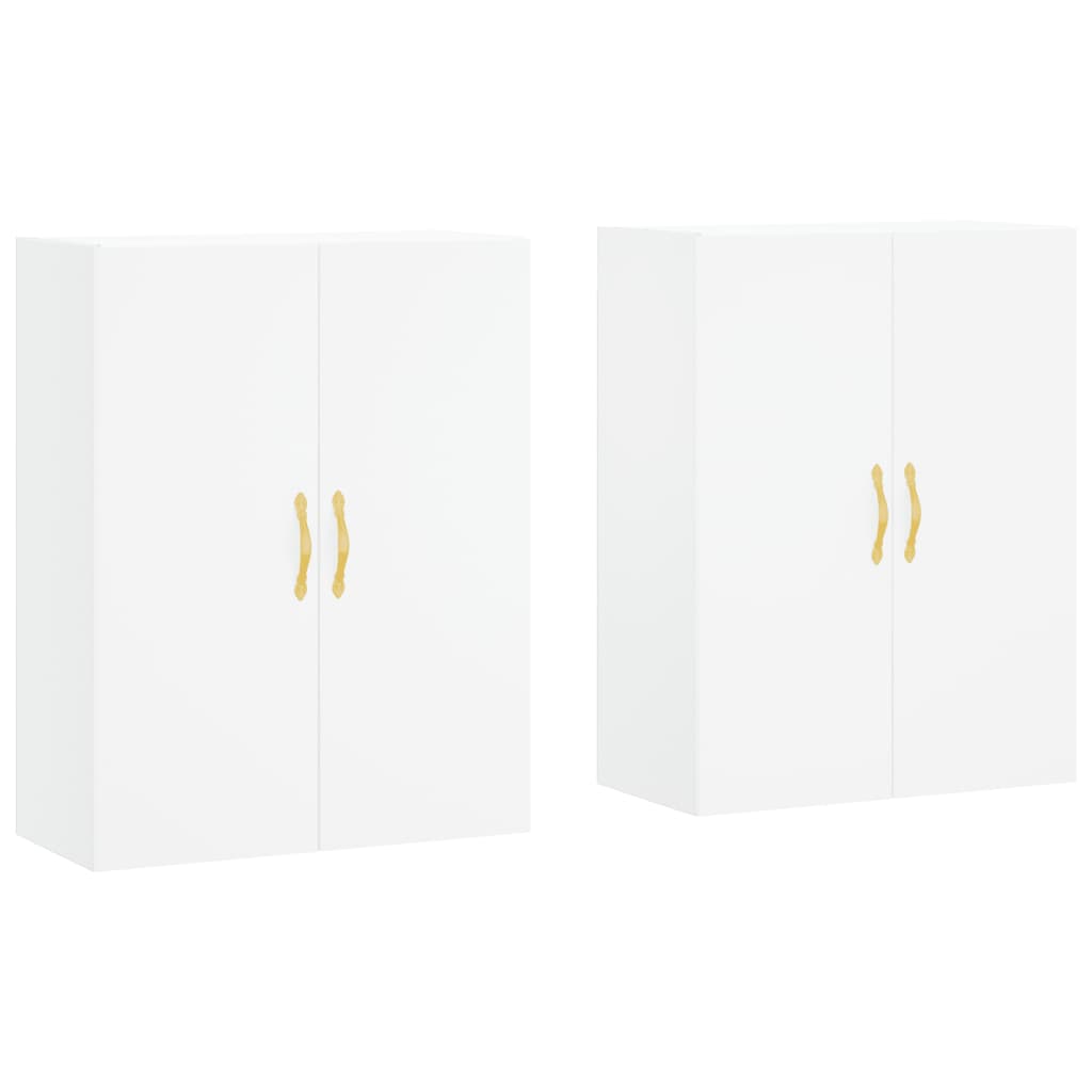 vidaXL Armários de parede 2 pcs 69,5x34x90 cm branco