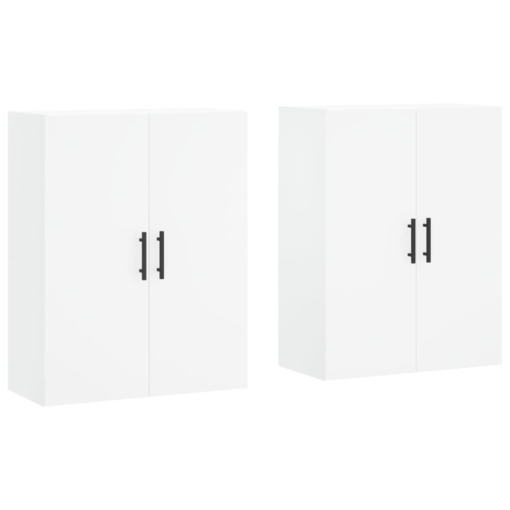 vidaXL Armários de parede 2 pcs 69,5x34x90 cm branco