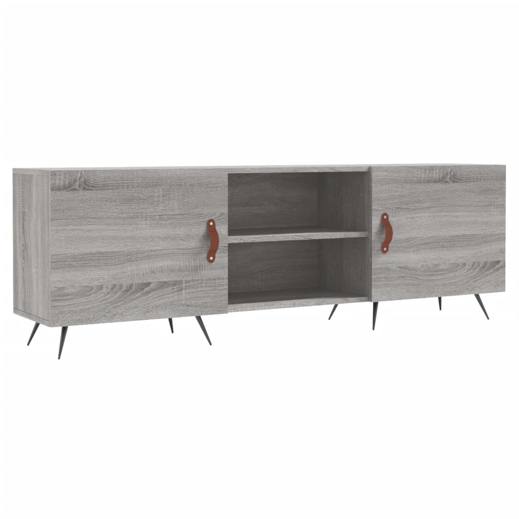 vidaXL Móvel de TV 150x30x50 cm derivados de madeira cinzento sonoma