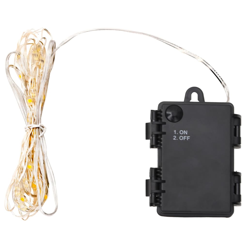 vidaXL Cordão de iluminação com 110 luzes LED e ventilador 1100 cm