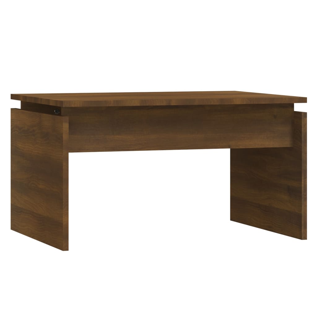 vidaXL Mesa centro 68x50x38 cm derivados de madeira carvalho castanho
