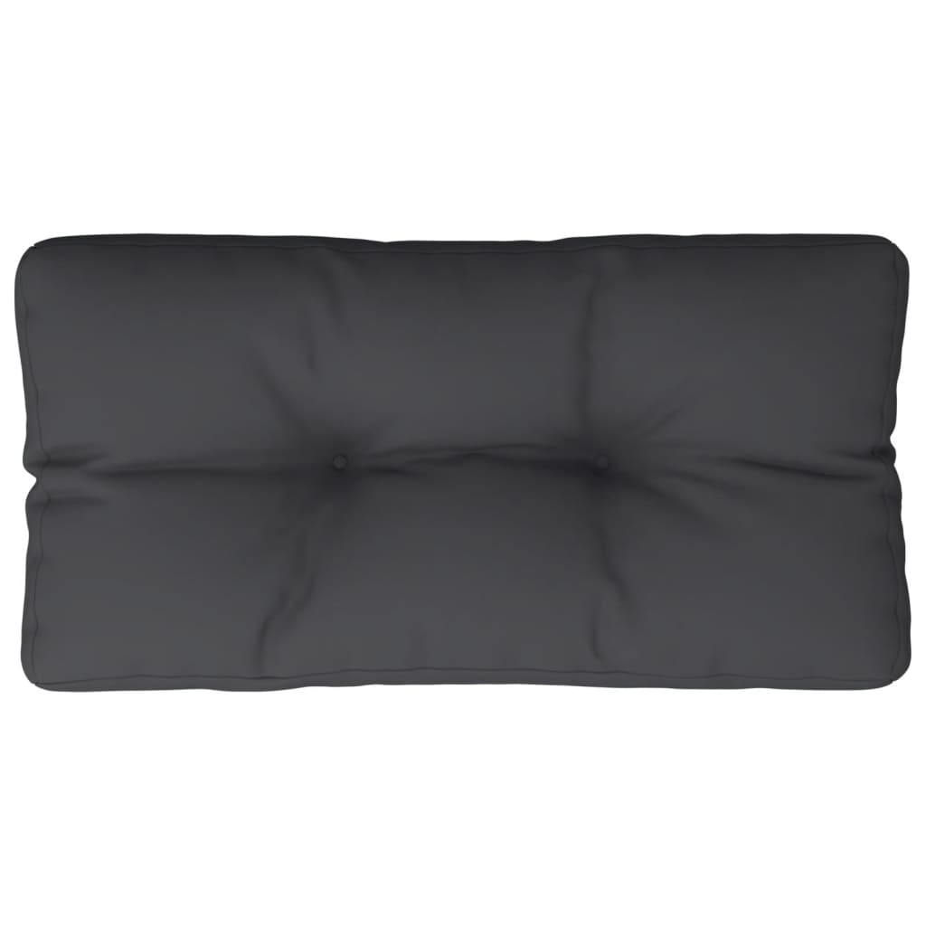 vidaXL Almofadão para sofá de paletes 70x40x12 cm tecido preto