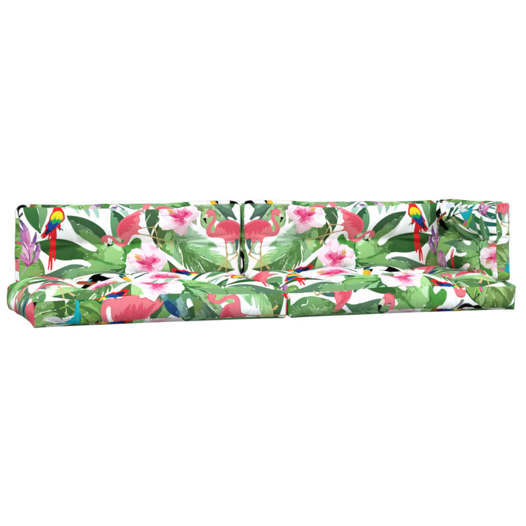 vidaXL Almofadões p/ paletes 2 pcs tecido multicolor