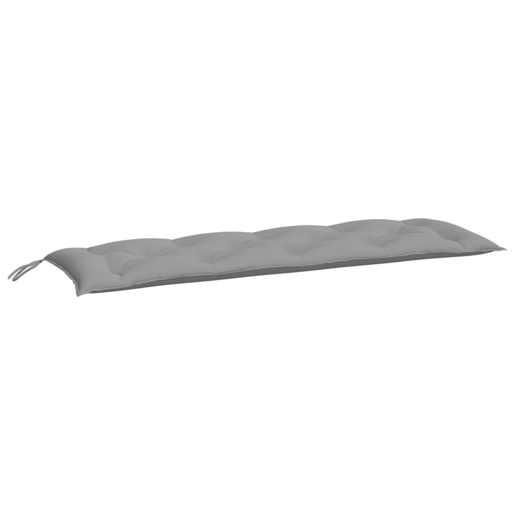 vidaXL Almofadão p/ banco de jardim 150x50x7cm tecido oxford cinzento