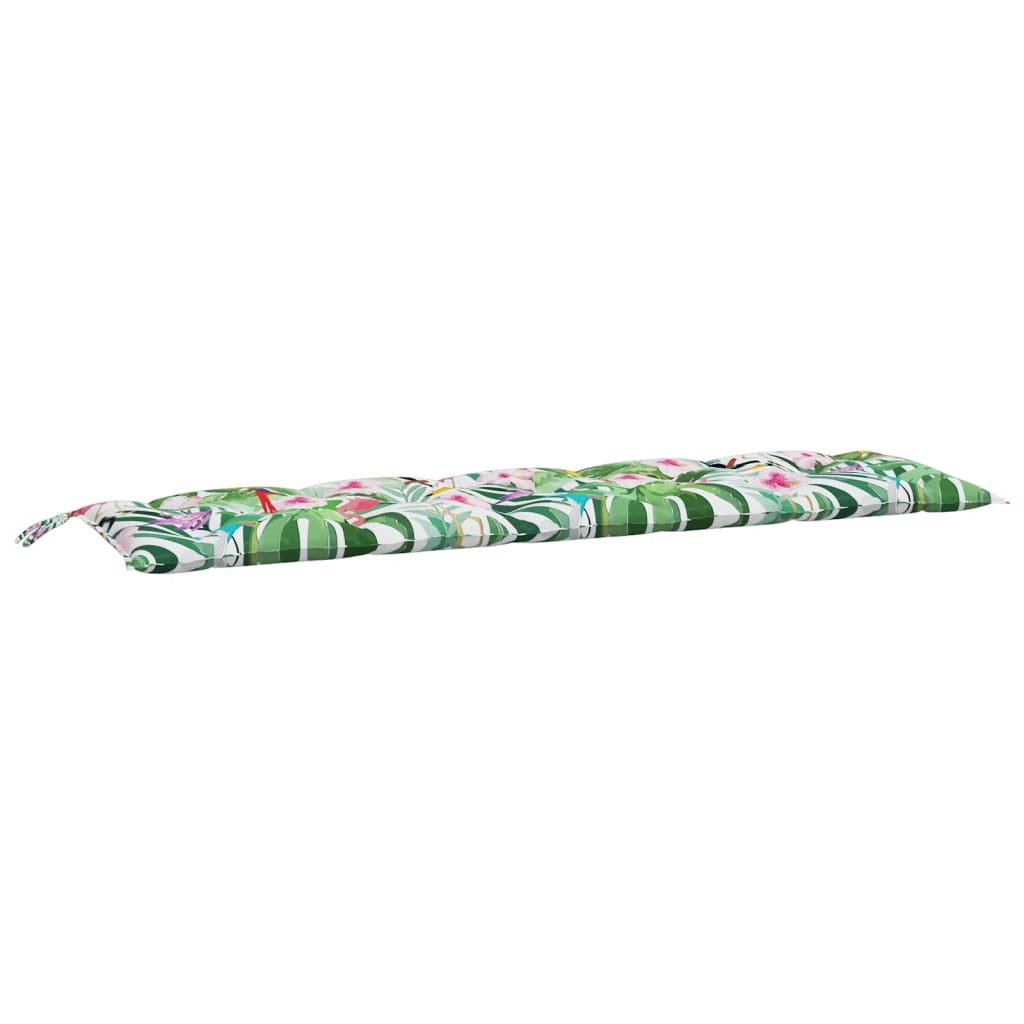 vidaXL Almofadão p/ banco jardim 180x50x7 cm tecido oxford multicolor