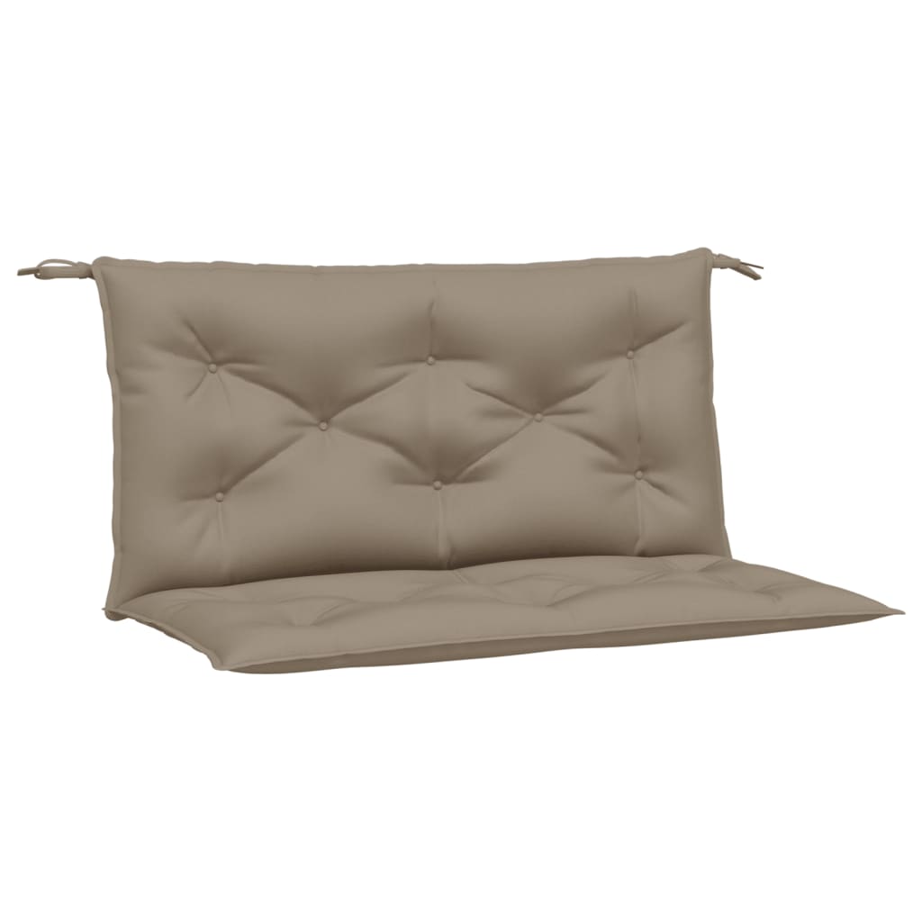 vidaXL Almofadões banco jardim 2 pcs tecido oxford cinza-acastanhado
