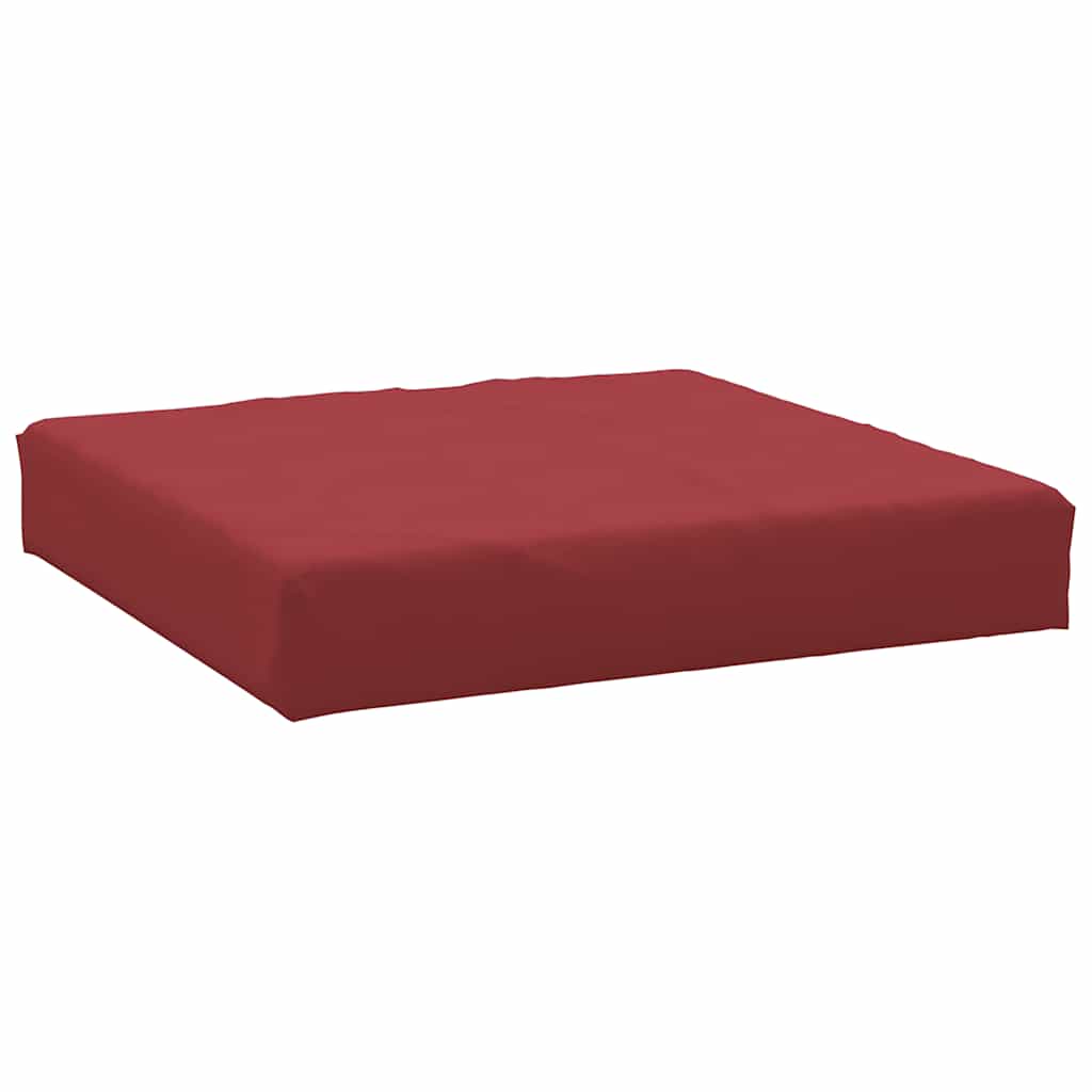 vidaXL Almofadão p/ móveis de paletes 60x60x9,5 cm oxford vermelho-tinto