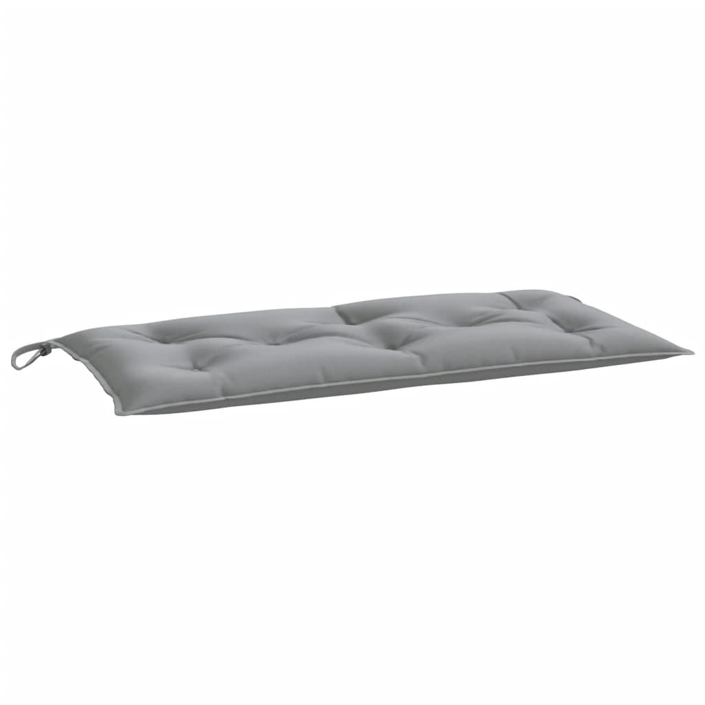 vidaXL Almofadão p/ banco de jardim 110x50x7cm tecido oxford cinza