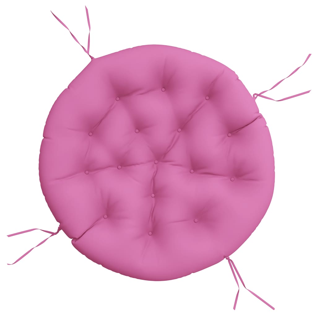 vidaXL Almofadão redondo Ø 100 x11 cm tecido oxford rosa
