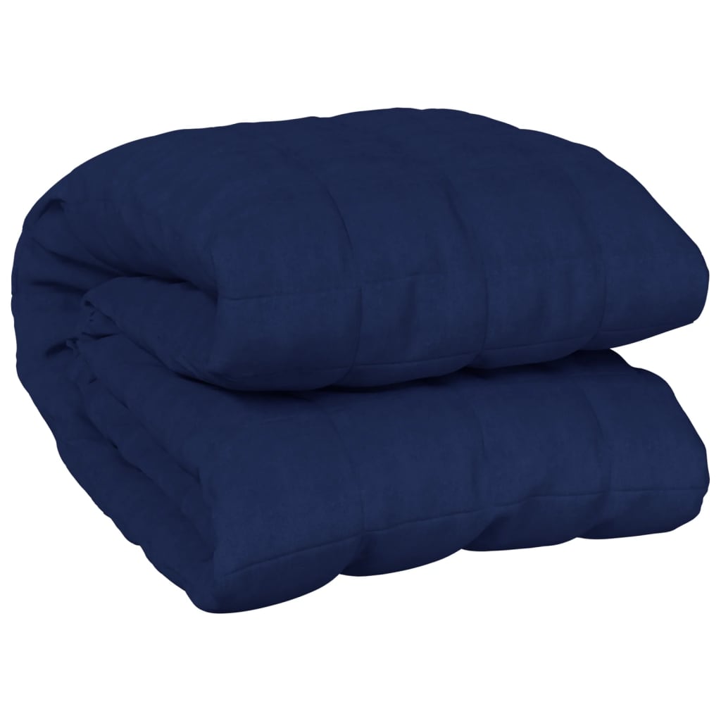 vidaXL Manta pesada 13 kg 200x230 cm tecido azul