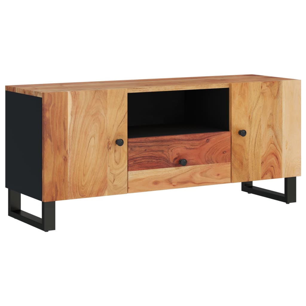 vidaXL Móvel de TV 105x33,5x46 cm acácia maciça/derivados madeira