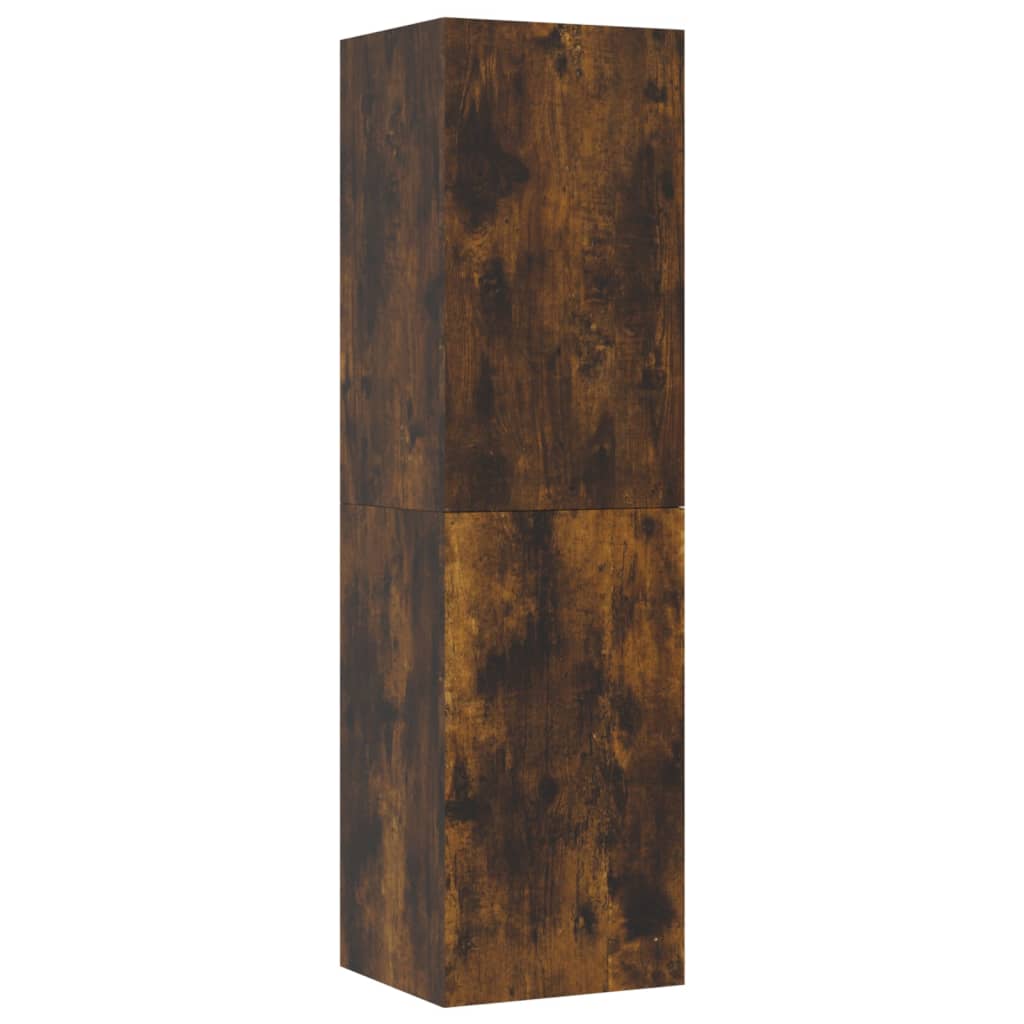 vidaXL Móvel para TV de parede 30,5x30x110 cm cor carvalho fumado